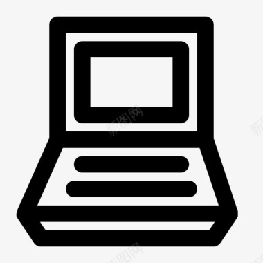 笔记本电脑数码教育图标图标