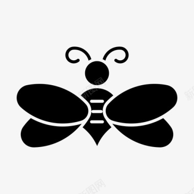 蜜蜂动物大黄蜂图标图标