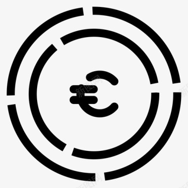 欧元欧元货币储蓄图标图标