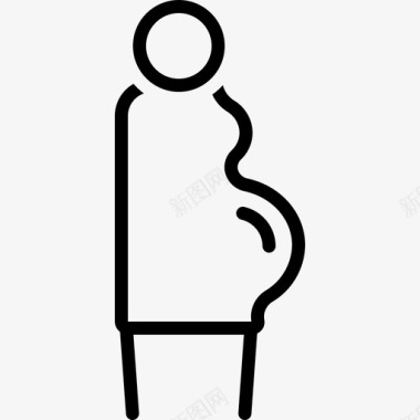 怀孕胚胎怀孕肚子图标图标
