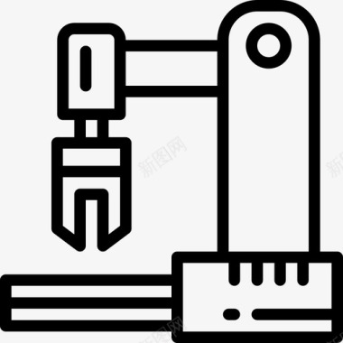 工业机器工业机器人技术65线性图标图标