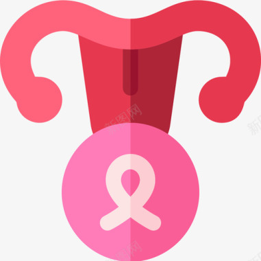 子宫世界癌症意识日5平淡图标图标