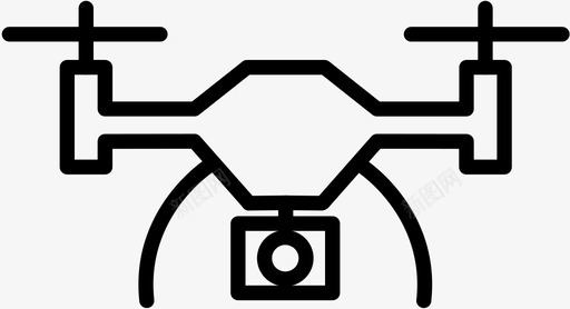 无人机摄像头监控图标图标