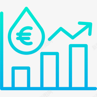 火焰欧元图标欧元工业60梯度图标图标
