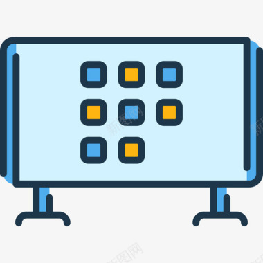 热点智能电视软件图标智能电视68技术线性彩色图标图标