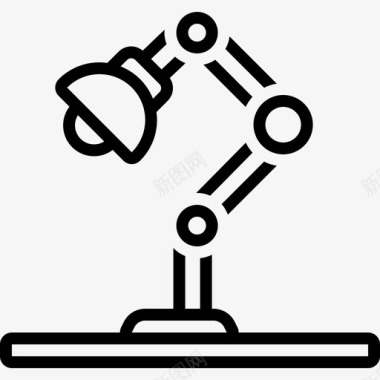 室内灯具空间灯具电器办公桌图标图标