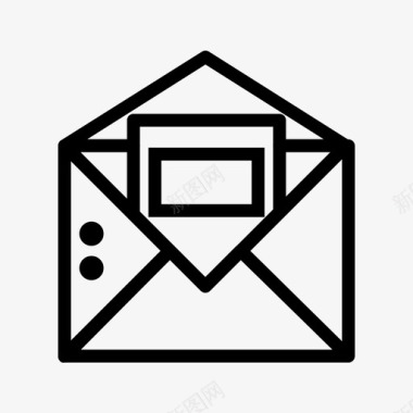 彩信商务电子邮件信函图标图标