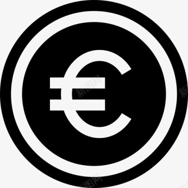 火焰欧元图标欧元货币4已填充图标图标