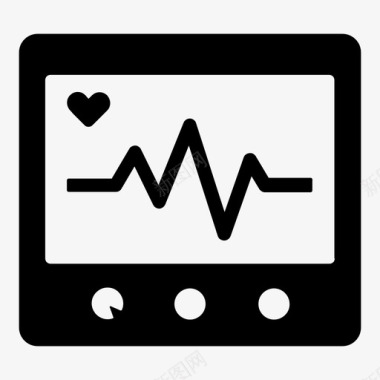 心率运动表心电图心率医疗服务集1图标图标