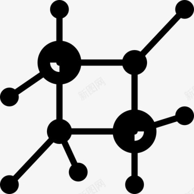 纳米技术生物化学9字形图标图标