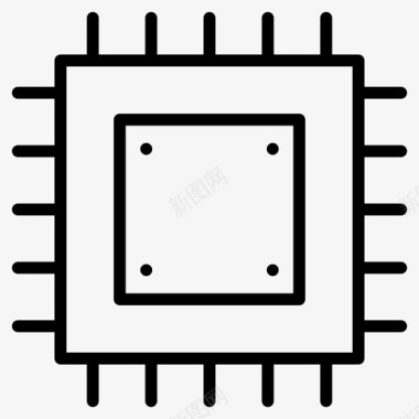 电路cpu芯片电路图标图标