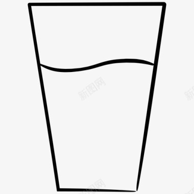 餐厅水杯子玻璃图标图标