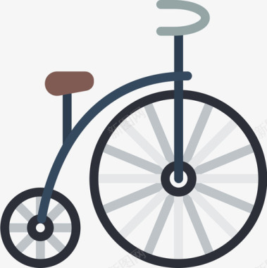 自行车英国5扁平图标图标