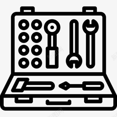 工具箱建筑工人锤子图标图标