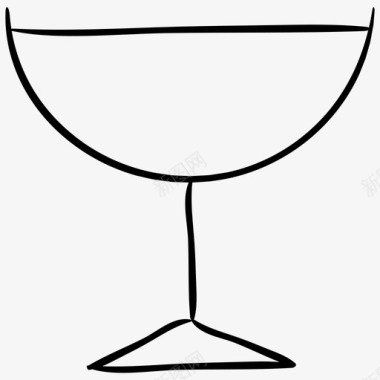 杯子饮料手绘图标图标