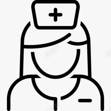 医院护士站护士化身看护图标图标