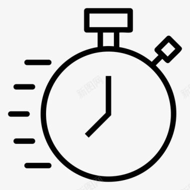 金融时钟秒表时钟截止日期图标图标