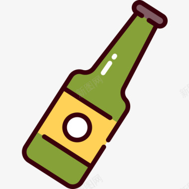 啤酒音乐节啤酒啤酒32线性颜色图标图标