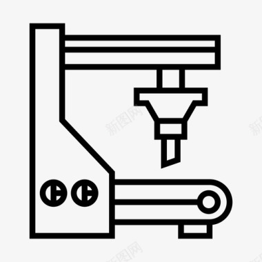 制造机器工厂工业图标图标
