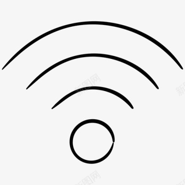 wifi互联网咖啡店手绘图标图标
