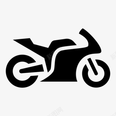摩托车比赛运动图标图标