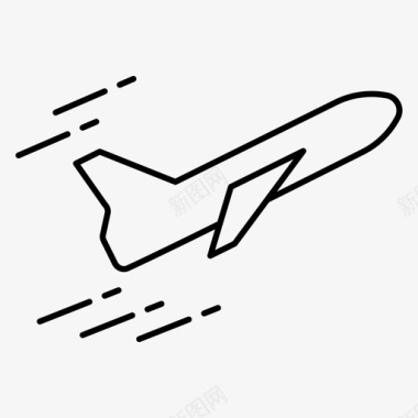 飞行飞机快速图标图标