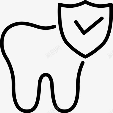 大气保护健康护理牙齿图标图标