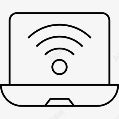 海尔电脑标志wifi热点笔记本电脑图标图标