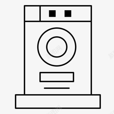 衣服烘干机家具图标图标
