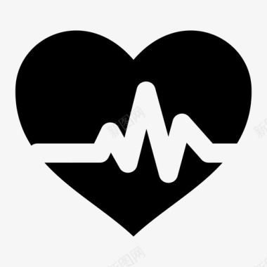 心电图心率心肺心电图图标图标