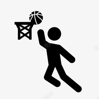篮球得分跳跃上篮图标图标