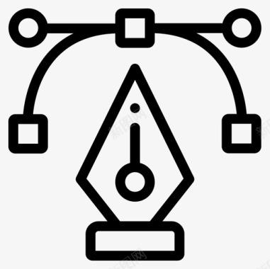 高级钢笔钢笔工具网页113线性图标图标