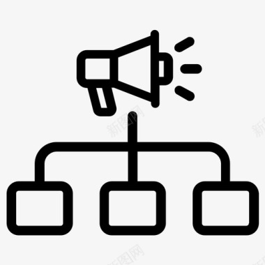 打营销广告沟通营销图标图标