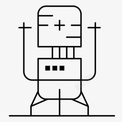 大时代大未来生物芯片机器人未来图标高清图片