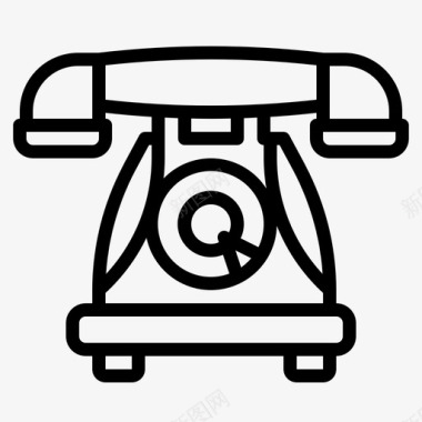电话通话复古图标图标