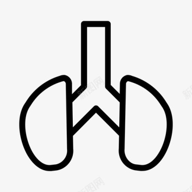 肺部内部器官图标图标