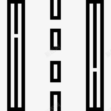 矢量公路公路汽车运动6直线型图标图标