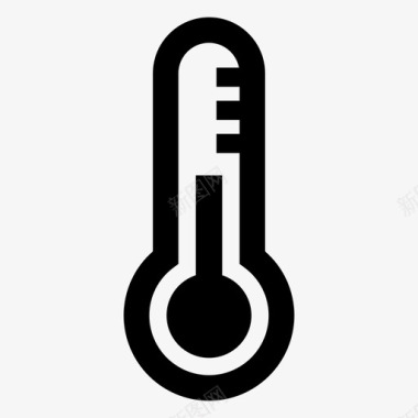 温度计发烧气象图标图标
