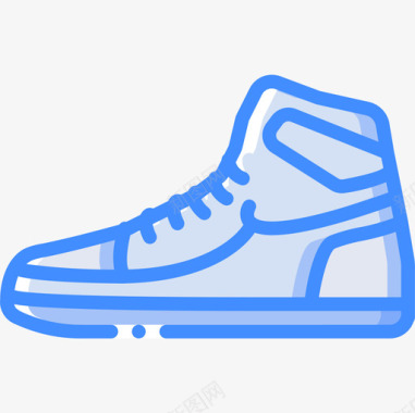 运动鞋80年代16蓝色图标图标
