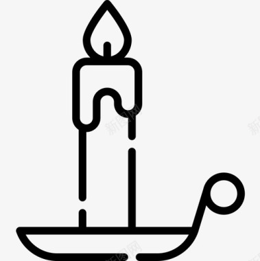蜡烛蜡烛新年36直系图标图标