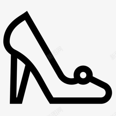 鞋母亲节16直线型图标图标