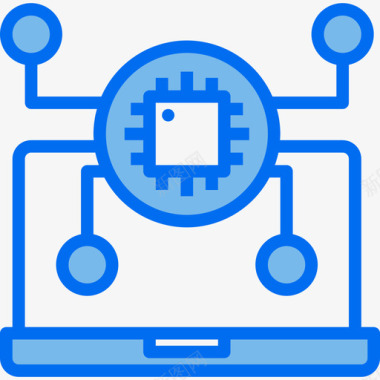 计算机配置数据存储计算机数据存储5蓝色图标图标