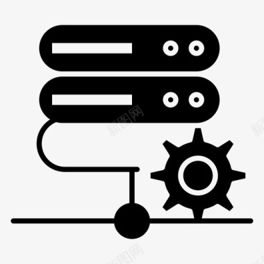 托管服务器机架数据库网络服务器图标图标