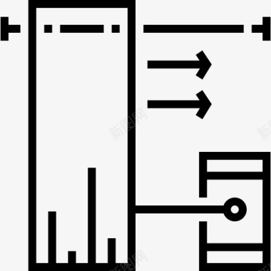 布艺窗帘窗帘domotics27直线型图标图标