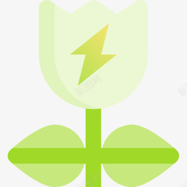花绿色能源8维德图标图标
