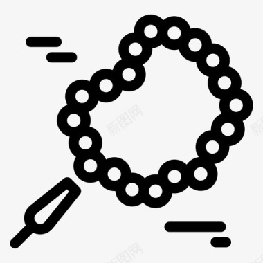 珠子祈祷斋月图标图标