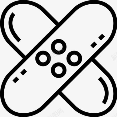 线性图标删除石膏药物4线性图标图标