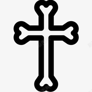 十字架十字架万圣节82直系图标图标