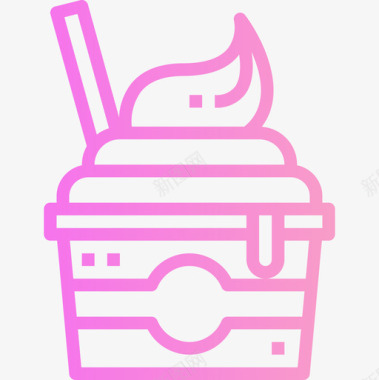 酸奶34号咖啡梯度图标图标