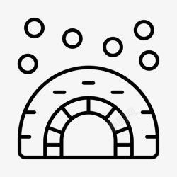 安塔冰屋安塔提卡北极图标高清图片